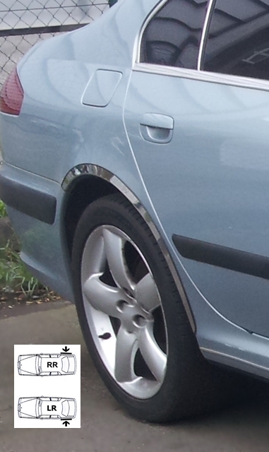 409 PEUGEOT 607 LR RR chrom GB