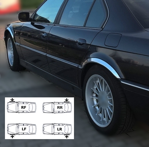 42 BMW 7 E38 chrom x4 GB