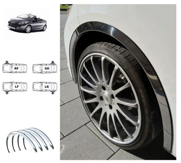 423-5 chrome GB x 4 peugeot 207 cc