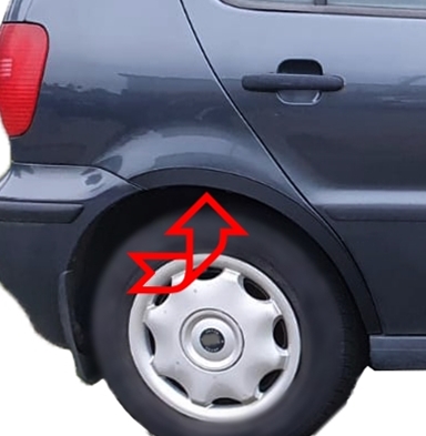 vw polo black mat RR 635